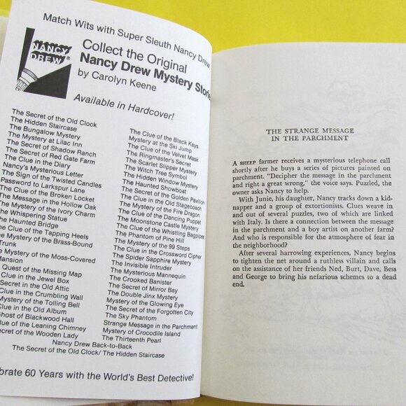 Nancy Drew Mystery # 54 The Strange message in the parchment - Picture 4 of 5